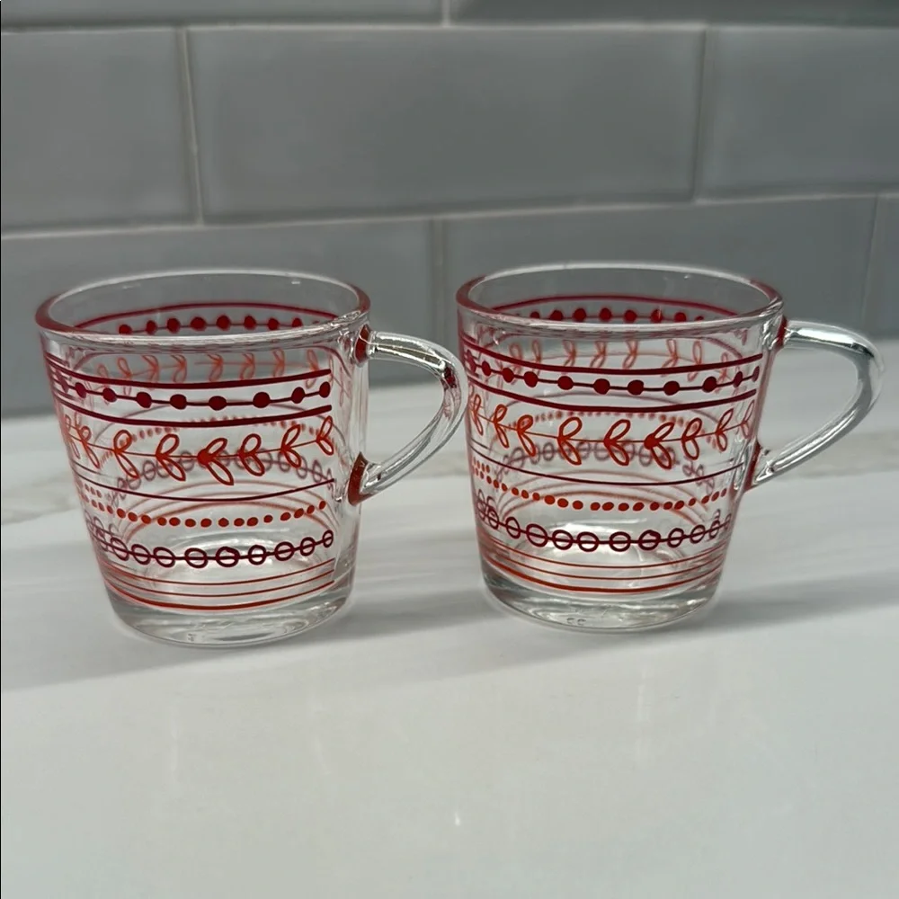 Vintage IKEA Demitasse Espresso glass mugs